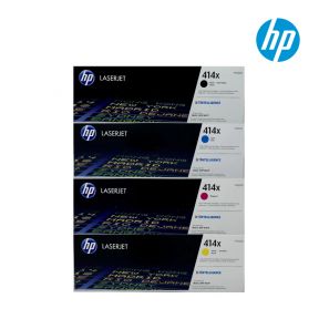 HP 414X  1 Set Original Toner| Black W2020X | Cyan W2021X | Yellow W2022X | Magenta W2023X  For HP Color LaserJet Enterprise SFP M455dn Certified Refurbished, HP Color LaserJet Enterprise MFP M480f Certified Refurbished, HP Color LaserJet Enterprise M455d