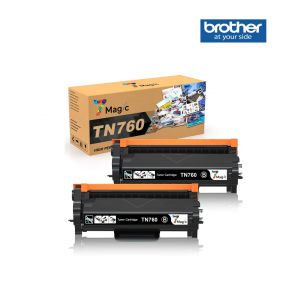  Compatible Brother TN760 Black Toner Cartridge For Brother DCP-L2510 D,  Brother DCP-L2530 DW,  Brother DCP-L2550 DN,  Brother DCP-L2550DW,  Brother HL-L2310D,  Brother HL-L2350DW,  Brother HL-L2370 DN,  Brother HL-L2370DW,  Brother HL-L2370DW XL