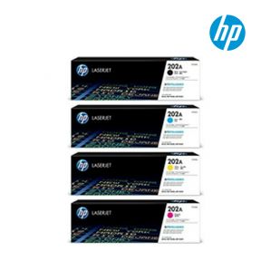 HP 202A 1 Set Original Toner| Black CF500A|Cyan CF501A | Yellow CF502A | Magenta CF503A  For HP Color LaserJet Pro M254dw, MFP M281cdw, MFP M281fdw Printers