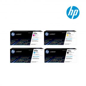 HP 212A W2123A|W2121A|W2122A|W2120A Pack Original LaserJet Toner Cartridge For HP Color LaserJet Enterprise M554dn Printer 7ZU81A#BGJ, HP Color LaserJet Enterprise MFP M578dn 7ZU85A#BGJ, HP Color LaserJet Enterprise MFP M578f 7ZU86A#BGJ