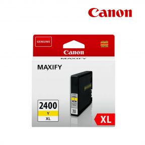 Canon 2400XL Yellow Original High Yield Ink Cartridge - PGI-2400-XLY For Canon MAXIFY iB 4040, iB 4050, iB 4070, iB4140, iB 4150, MB 5000 Series, MB 5040, MB 5050, MB 5070, MB 5100 Series, MB 5120, MB 5150, MB 5155, MB 5300 Series Printers