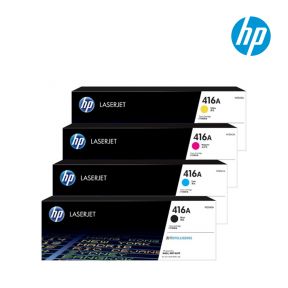 HP 416A 1 Set Original Toner| Black W2040A | Cyan W2041A | Yellow W2043A | Magenta W2042A For HP LaserJet M454nw, M454dw M479dw, M479fnw M479fdw, M454dn Color Printers