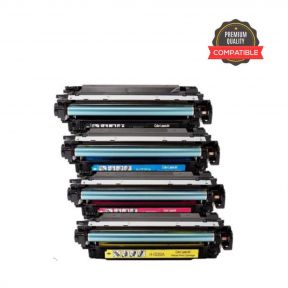 HP 504A 1 Set Compatible Toner For HP Color LaserJet CM3530, CM3530fs, CP3525dn, CP3525dn, CP3525n Printers