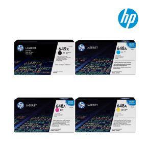 HP 648A 1 Set Original Toner| Black CE260A |Cyan CE261A |Yellow CE262A|Magenta CE263A For HP Color LaserJet Enterprise CM4540 MFP, CM4540f MFP, CM4540fskm MFP, CP4025dn, CP4025n, CP4525dn, CP4525n, CP4525xh Printers