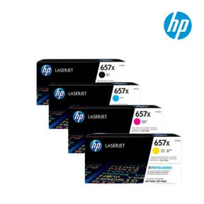 HP 657X 1 Set Original Toner| Black CF470X| Cyan CF471X| Yellow CF472X |Magenta CF473X For HP Color LaserJet Enterprise MFP M681dh, HP Color LaserJet Enterprise MFP M681f, HP Color LaserJet Enterprise Flow MFP M682z, HP Color LaserJet Enterprise Flow MFP 