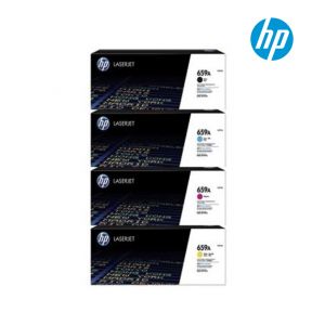 HP 659A 1 Set Original Toner Black Cyan Yellow Magenta For HP Color LaserJet Enterprise M856dn, MFP M776z, MFP 776zs, MFP M776dn, M856x Printers