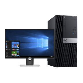 DELL DESKTOP OPTIPLEX 7060 MT SYSTEM, INTEL CORE i7 @ 8700, 4GB DDR4 RAM, 1TB HDD, DVDRW, 18.5” MONITOR, KEYBOARD, MOUSE, UBUNTU