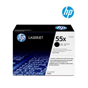 HP 55X (CE255X) High Yield Black Original Laserjet Toner Cartridge For HP LaserJet Enterprise 500 MFP M525dn,MFP M525f, MFP M525dn, MFP M525fMFP, M525c, MFP M525c, P3015, P3015d,  P3015dn,  P3015dn Printers