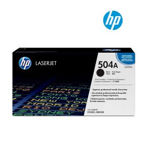 HP 504A (CE250A) Black Original Laserjet Toner Cartridge For HP Color LaserJet CM3530, CM3530fs, CP3525dn, CP3525dn, CP3525n Printers