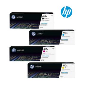 HP 410A 1 Set Original Toner | Black CF410A | Cyan CF411A | Yellow CF412A | Magenta CF413A For HP LaserJet Pro M203dw, M227fdw, M2275nw, M477fnw, M477dn, M452dn, MFP m477fdw Printers