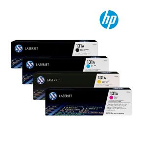 HP 131A 1 Set Original Toner | Black CF350A | Cyan CF351A | Yellow CF352A | Magenta CF353A For HP LaserJet Pro 200 color M251nw, MFP M276nw Printers