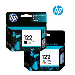 HP 122 Ink Cartridge 1 Set | Black CH561H | Colour CH562HL for HP Deskjet 1000, 2000, 2050, 3000, 3050 Printer