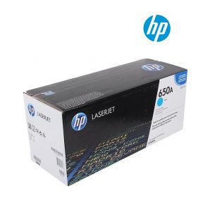 HP 650A (CE271A) Cyan Original Laserjet Toner Cartridge For HP Color LaserJet Enterprise CP5525dn, CP5525n, CP5525xh, M750dn, M750n, M750xh Printers