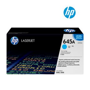 HP 645A (C9731A) Cyan Original Laserjet Toner Cartridge  For HP Color LaserJet 5500, 5500dn, 5500dtn, 5500hdn, 5500n, 5550, 5550dn, 5550dtn, 5550hdn, 5550n Printers