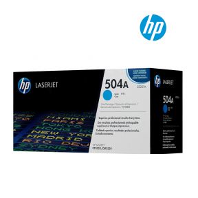 HP 504A (CE251A) Cyan Original Laserjet Toner Cartridge For HP Color LaserJet CM3530, CM3530fs, CP3525dn, CP3525dn, CP3525n Printers