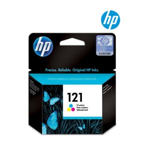 HP 121 Tri-color Original Ink Cartridge (CC643HE) for HP Deskjet D1663, D2530, D2563, F2483, F4213, F4275, F4283, Envy 100 D410a, 100 D410b, 110 D411a, 110 D411b, 114 D411c, 120 Printer