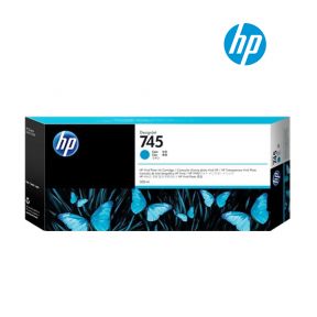 HP 745 300-ml Cyan Ink Cartridge (F9K03A) for HP DesignJet Z2600 24-in PostScript, Z5600 44-in, DesignJet HD Pro MFP with Encrypted Hard Disk, DesignJet HD Pro MFP Printer