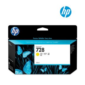 HP 728 130-ml Yellow Ink Cartridge (F9J65A) for HP DesignJet T730 914-mm, T830 24-in, T830 36-in, T830 MFP Printer