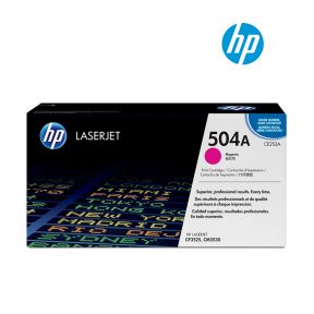 HP 504A (CE253A) Magenta Original Laserjet Toner Cartridge For HP Color LaserJet CM3530, CM3530fs, CP3525dn, CP3525dn, CP3525n Printers