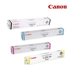 Canon C-EXV 34 1 Set Original Toner Black Cyan Yellow Magenta For Canon IR C2020, Canon IR C2025 i, Canon IR C2220 L, Canon IR C2020 i, Canon IR C2030, Canon IR C2225 i, Canon IR C2020 L, Canon IR C2030 i,Canon IR C2230 i, Canon IR C2025, Canon IR C2030 L