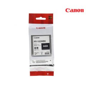 CANON PFI-102MBK Matte Black Ink Cartridge  For imagePROGRAF iPF500, iPF510, iPF600, iPF605, iPF610, iPF650, iPF655, iPF700, iPF700, iPF710, iPF710 MFP, iPF720, iPF750, iPF750 MFP, iPF750 MFP M40, iPF755, iPF755 MFP, iPF760, iPF760 MFP