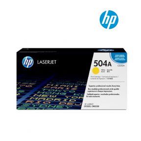 HP 504A (CE252A) Yellow Original Laserjet Toner Cartridge For HP Color LaserJet CM3530, CM3530fs, CP3525dn, CP3525dn, CP3525n Printers