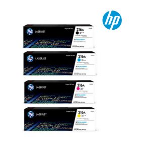 HP 216A Toner Cartridge 1 Set | Black | Cyan  | Magenta | Yellow | For HP Color LaserJet Pro MFP 182n,  M183fw  Printers