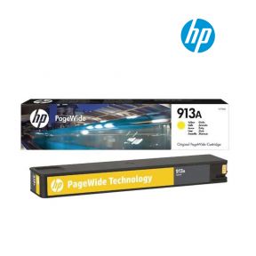 HP 913A Yellow PageWide Ink Cartridge for HP PageWide 352dw, 377dw, 452dw, 452dwt, 477dn, 477dw, 477dwt Printer