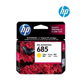 HP 685 Yellow Ink Cartridge (CZ124A) for HP Deskjet Ink Advantage 1015, 4645, 3548e, 4515e, 4518e, 1515, 1518, 2645, 2648 Printer