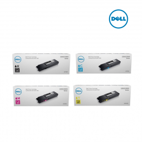  Dell 1KTWP Black|G7P4G Cyan|C6DN5 Magenta|XMHGR Yellow 1 Set Toner Cartridge For Dell Color Smart MFP S3845cdn,  Dell S3840cdn,  Dell S3845cdn