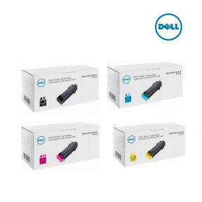 Dell NCH0D-Black|P3HJK-Cyan|5PG7P-Magenta|3P7C4-Yellow 1 Set Toner Cartridge For Dell Color Cloud H825cdw MFP,  Dell H625,  Dell H625cdw,  Dell H825cdw,  Dell S2825cdn