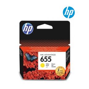 HP 655 Yellow Ink Cartridge (CZ112A) For HP Deskjet D2360, D2460, F2180, F380, F4180, Officejet 4315 and J3680 Printer