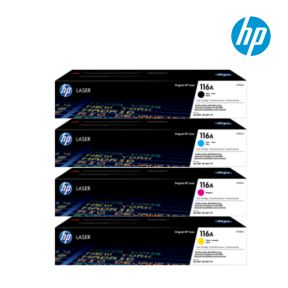 HP 116A 1 Set Original Toner Black Cyan Yellow Magenta For HP Color Laser MFP179fnw, MFP 178nwg Printers