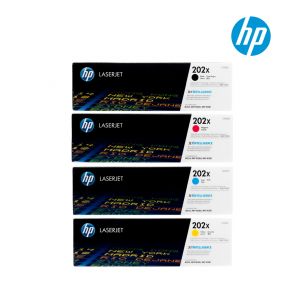 HP 202X 1 Set Original Toner Black Cyan Yellow Magenta For HP Color LaserJet Pro M254dw, MFP M281cdw, MFP M281fdw Printers