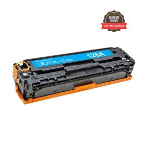 HP 128A (CE321A) Cyan Compatible Laserjet Toner Cartridge  For Color LaserJet CM1415, CM1415fnw, CP1525, CP1525nw Printers