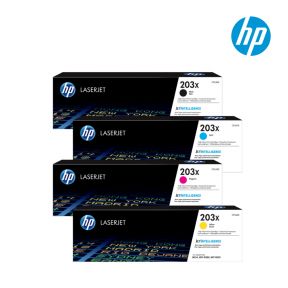 HP 203X 1 Set Original Toner Black Cyan Yellow Magenta For HP Color LaserJet Pro M254dw, M254nw, MFP M280nw, MFP M281fdn, MFP M281fdw Printers