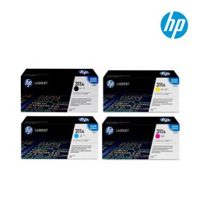 HP 311A 1 Set Original Toner Black Cyan Yellow Magenta For HP Color LaserJet 3700, 3700dn, 3700dtn, 3700n Printers