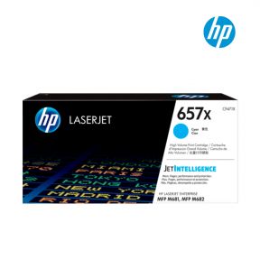 HP 657X High Yield Cyan Original LaserJet Toner Cartridge (CF471X) For HP Color LaserJet Enterprise MFP M681dh, HP Color LaserJet Enterprise MFP M681f, HP Color LaserJet Enterprise Flow MFP M682z, HP Color LaserJet Enterprise Flow MFP M681f 