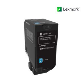 Lexmark 74C1HC0 Cyan Toner Cartridge For Lexmark CS725de, Lexmark CS725dte