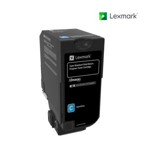 Lexmark 74C1SC0 Cyan Toner Cartridge For Lexmark CS720de, Lexmark CS720dte, Lexmark CS725de, Lexmark CS725dte, Lexmark CX725de, Lexmark CX725dhe, Lexmark CX725dthe