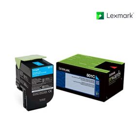 Lexmark 80C10C0 Cyan Toner Cartridge For Lexmark CX310dn, Lexmark CX310n, Lexmark CX410de, Lexmark CX410dte, Lexmark CX410e, Lexmark CX510de, Lexmark CX510dhe, Lexmark CX510dthe