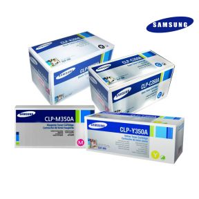 Samsung CLP-350A Toner Cartridge 1 Set | Black | Colour| For Samsung CLP-350, 350N,  350NK,  350NKG Printers