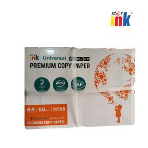  Star Ink A4 Paper 80g/m2  500 sheets x5Reams-1 Box 