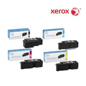 Dell XKP2P-Black|YPXY8-Cyan|H89YG-Magenta|89KJM-Yellow Set Standard Toner Set For  Dell 1250c, Dell 1350cnw, Dell 1355cn, Dell 1355cnw