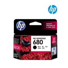 HP 680 Black Ink Cartridge (F6V27A) for HP DeskJet 1110, 1115, 2130, 2135, 3630, 3635, OfficeJet 3830, 4650, ENVY 4520 Printer