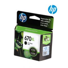 HP 670XL Black Ink Cartridge (CZ117A) For HP Deskjet Ink Advantage 3525, 4615, 4625, 5525 Printer