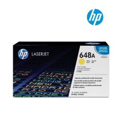 HP 648A (CE262A) Yellow Original Laserjet Toner Cartridge For HP Color LaserJet Enterprise CM4540 MFP, CM4540f MFP, CM4540fskm MFP, CP4025dn, CP4025n, CP4525dn, CP4525n, CP4525xh Printers