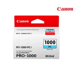 CANON PFI-1000PC Photo Cyan Ink Cartridge For magePROGRAF PRO-1000