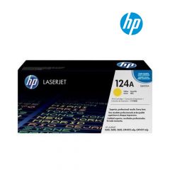 HP 124A (Q6002A) Yellow Original LaserJet Toner Cartridge For HP Color LaserJet 1600,2600, 2600n, 2605, 2605dn, 2605dtn, CM1015 MFP, CM1017 MFP Printers